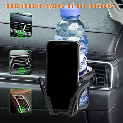 2 in 1 AC Vent Car Cup Holder (Universal Fit For All Cars)