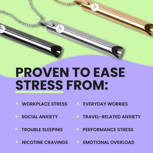 (50% OFF) - Breathing Stress Relief Necklaces for Anxiety Relief, Stop Smoking Aids, holder Lanyard Relax Calming Breath Anxiety,Meditation,Therapy