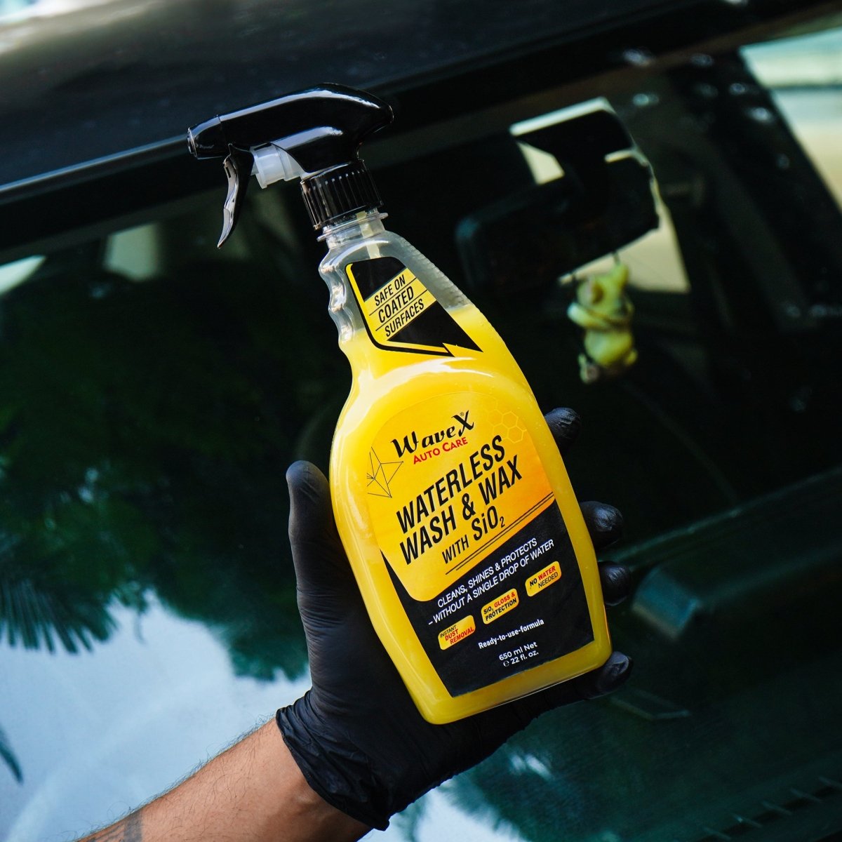 WATERLESS WASH AND WAX WITH SIO2